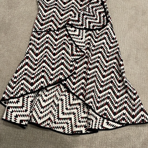 NWT Karen Millen Geo Jacquard Wrap Dress - Picture 5 of 9